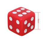 Universal 8mm Dice Style Plastic Car Tire Valve Caps, Pack of 4