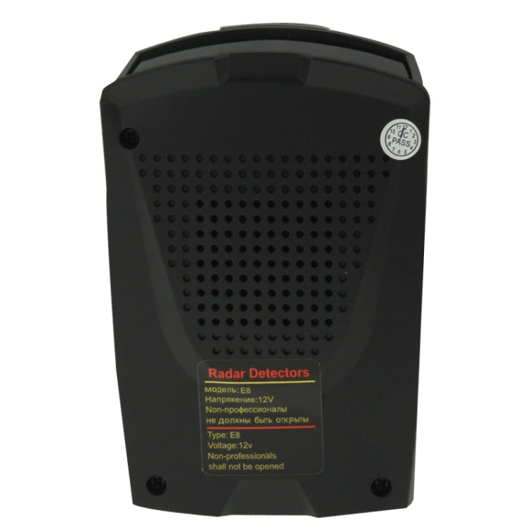 E8 360 Degrees Full-Band Scanning Car Speed Testing System Radar Laser Detector