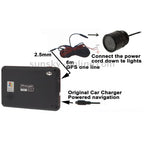 7 LED IR Infrared Waterproof Night Vision License Plate Frame Astern Backsight With Scaleplate, Support Installed in GPS Navigator, Wide Viewing Angle: 140 degree