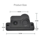 Mini 160 Degrees View Angle Car Rear View Reverse Backup Car Camera with Parking(Black), 2 in 1