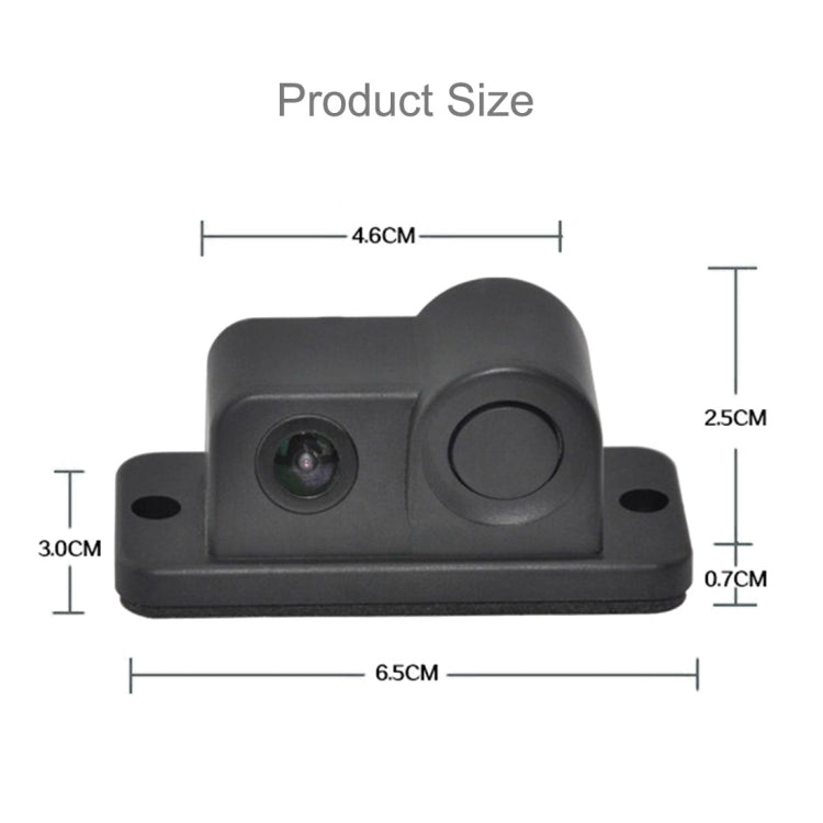 Mini 160 Degrees View Angle Car Rear View Reverse Backup Car Camera with Parking(Black), 2 in 1