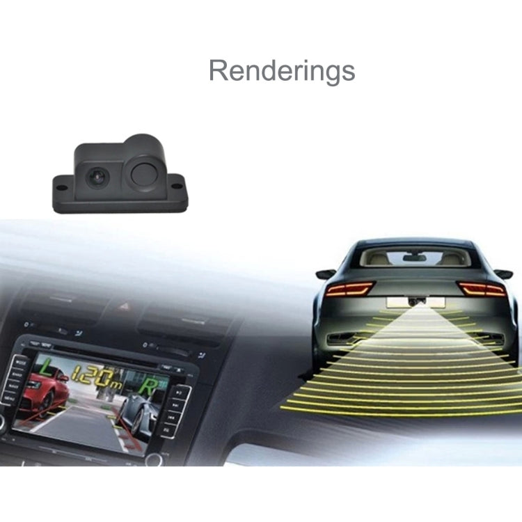 Mini 160 Degrees View Angle Car Rear View Reverse Backup Car Camera with Parking(Black), 2 in 1