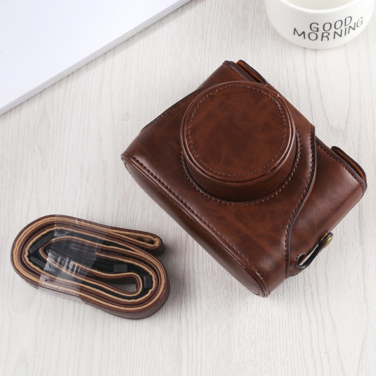 Full Body Camera PU Leather Case Bag with Strap for FUJIFILM X10 / X20