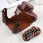 Full Body Camera PU Leather Case Bag with Strap for FUJIFILM X10 / X20