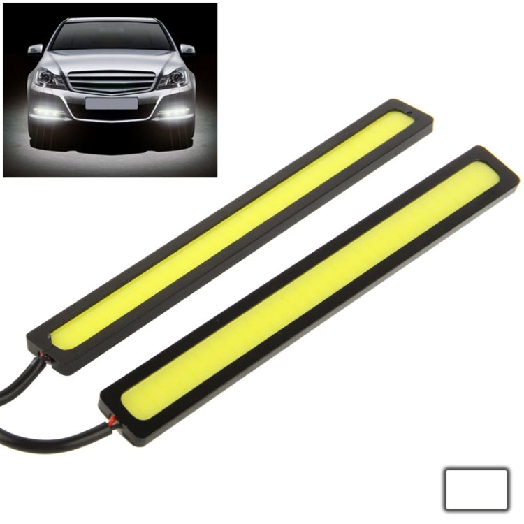 2 x 6W DIY White LED Daytime Running Light / DRL Lamp, Length: 17cm