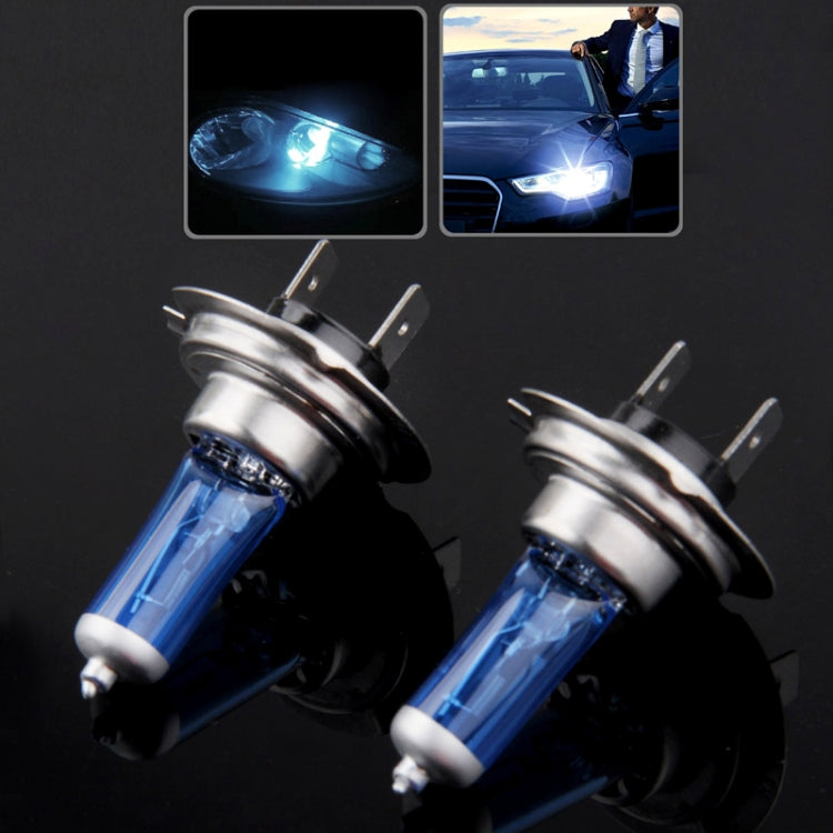Halogen Bulb, Super White Car Headlight Bulb, 12 V / 55W, 6000K 1700 LM (Pair)