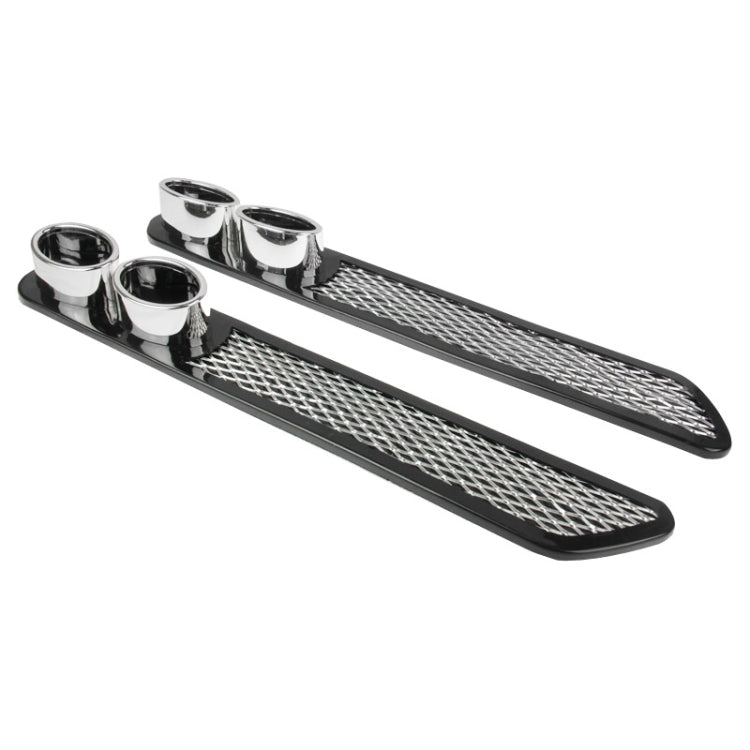 2 PCS Car Tail Pipes Exhaust Pipe Decorative Sticker