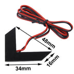 14 LED 3528 SMD Arrows Light for Car Side Mirror Turn Signal, Pairs, 2 PCS, Universal Pink Light