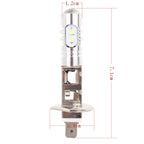 H1 50W 600LM 5500K White Light 10 SMD-2828-LEDs Car Foglight, Constant Current, DC12-24V