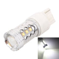 T20/7440 Single Wire 80W 800LM 6500K White Light 16-3535-LEDs Car Foglight, Constant Current, DC12-24V