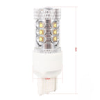T20/7440 Single Wire 80W 800LM 6500K White Light 16-3535-LEDs Car Foglight, Constant Current, DC12-24V