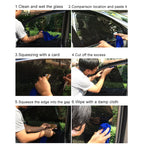 2 PCS Car Styling UV Protection Electrostatic Stickers