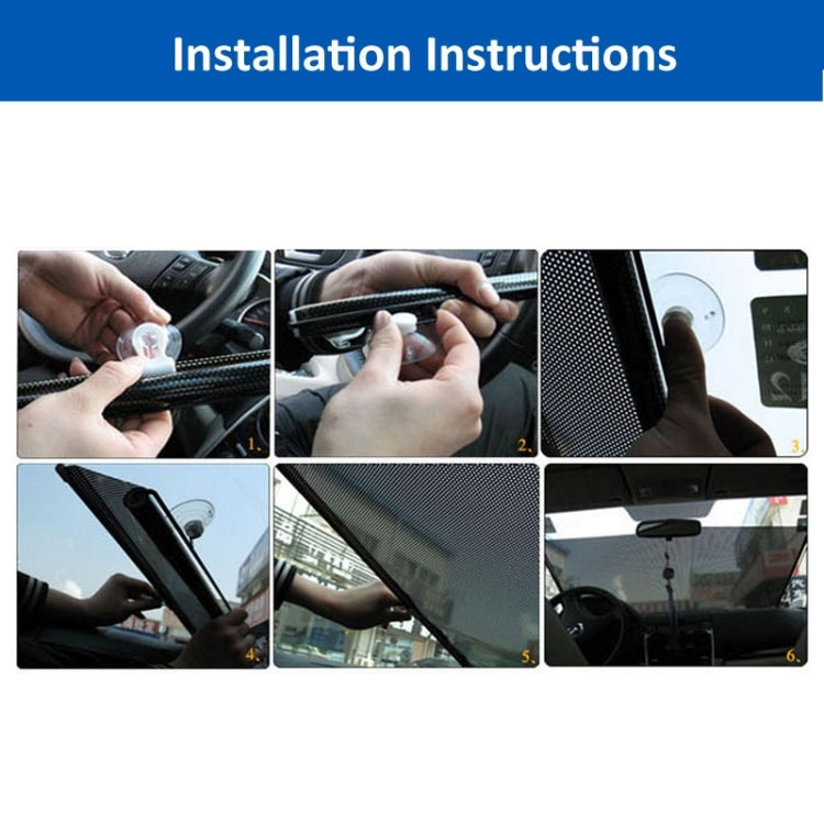 Retractable Car Sun Shade for Automobile Side Window, Size: 60cm x 40cm, Random Color Delivery