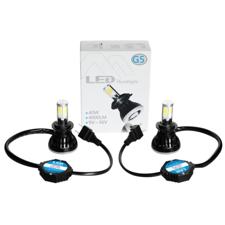 2 PCS H7-5HL-40W 4000lm / 6000K Car LED Headlight, White Light, DC 9-36V — view 7