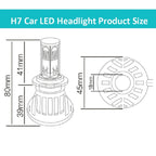 2 PCS H7-5HL-40W 4000lm / 6000K Car LED Headlight, White Light, DC 9-36V — view 8