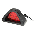 12-LED Rear Tail Warning Brake Light for DC 12V Cars, White Light