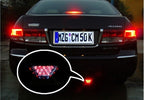 12-LED Rear Tail Warning Brake Light for DC 12V Cars, White Light
