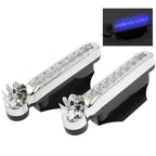 2 PCS 8 LED Bulbs Wind Powered Decorative Car Lights