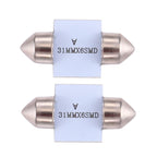 2 PCS 31mm Super White 6 LED Car Bulb Reading Light