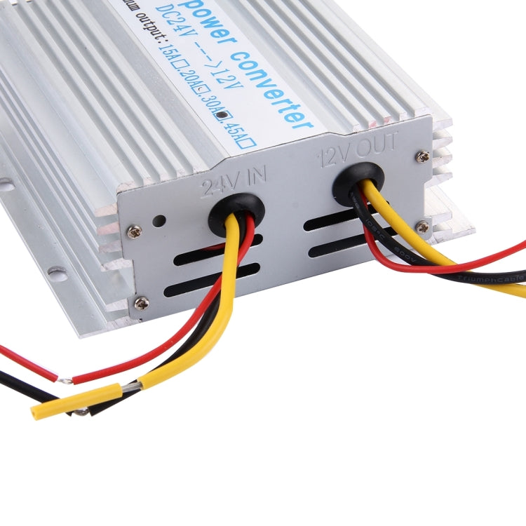 DC 24V to 12V Car Power Step-down Transformer, Rated Output Current: 30A