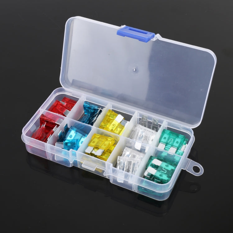 10A / 15A / 20A / 25A / 30A Blade Fuses Set for Car Vehicle, 50 PCS
