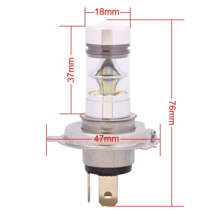 H4 850LM P43T 100W LED Car Front Headlights / Daytime Running Light / Driving Lamp Bulb, DC 12-24V