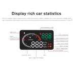 X6 3.5 inch Car OBDII / EUOBD HUD Vehicle-mounted Head Up Display Security System, Support Speed & Water Temperature & Speed Alarm & Fuel Consumption & Battery Voltage, etc.