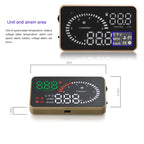X6 3.5 inch Car OBDII / EUOBD HUD Vehicle-mounted Head Up Display Security System, Support Speed & Water Temperature & Speed Alarm & Fuel Consumption & Battery Voltage, etc.
