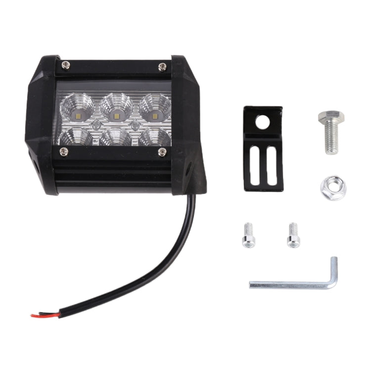 18W 6 LED White Light Floodlight Engineering Lamp / Waterproof IP67 SUVs Light