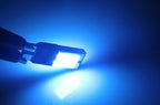 2 PCS T10 3W 160-180LM 2 LED Ice Blue COB LED Decode Car Clearance Lights Lamp, DC12V
