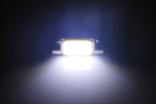 2 PCS 41mm 1.5W 80LM White Light 1 COB LED License Plate Reading Lights Car Light Bulb
