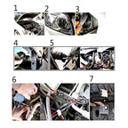 DC12V 35W H7 HID Xenon Light Single Beam Super Vision Waterproof Head Lamp, Color Temperature: 6000K, Pack of 2 — view 8