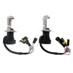 DC12V 35W H4-3 HID Xenon Light Single Beam Super Vision Waterproof Head Lamp with One Cable, Color Temperature: 6000K, Pack of 2 — H4