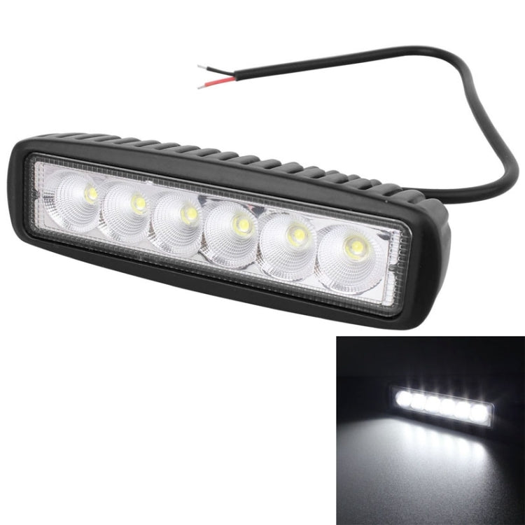 18W 1440LM Epistar 6 LED Car Work Lamp Bar Light Waterproof IP67, DC 10-30V