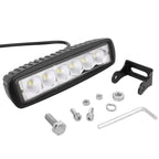 18W 1440LM Epistar 6 LED Car Work Lamp Bar Light Waterproof IP67, DC 10-30V
