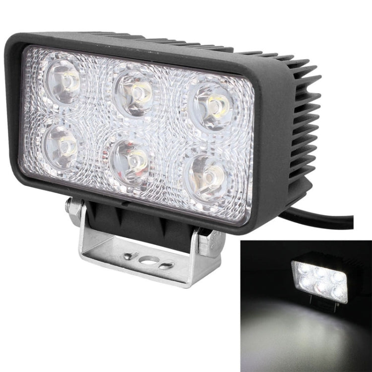 LML-1518 18W 1260-1350LM Epistar 6 LED White 30 Degree Spot Beam Car LED Light Waterproof IP67