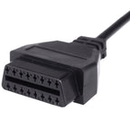 OBDII Adapter Cable for Nissan, Cable Length: 35cm, 16 Pin to 14 Pin