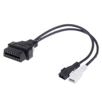 OBDII Diagnostic Cable for Audi, 2 x 2 Pin to 16 Pin