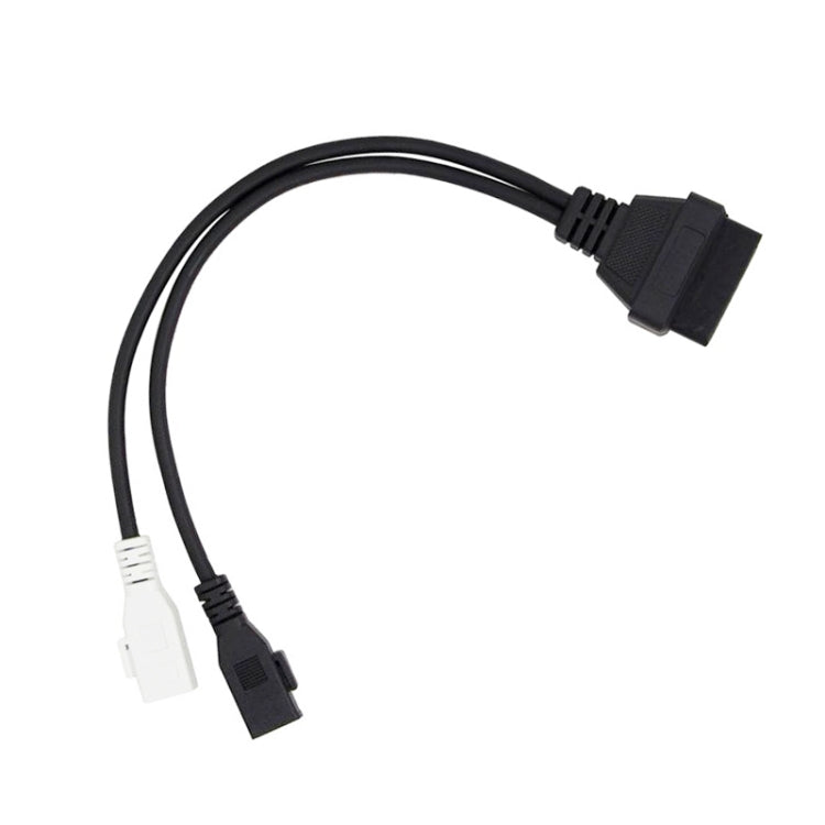 OBDII Diagnostic Cable for Audi, 2 x 2 Pin to 16 Pin