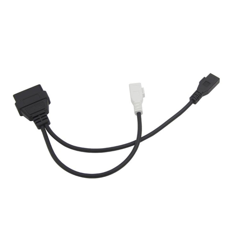 OBDII Diagnostic Cable for Audi, 2 x 2 Pin to 16 Pin