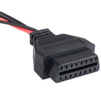 OBDII Diagnostic Cable for Fiat, 3 x 3 Pin to 16 Pin