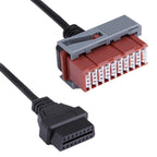 30 Pin to 16 Pin OBDII Diagnostic Cable for Peugeot Citroen