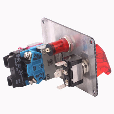 Flip-up Start Ignition Switch Panel and Accessories for Racing Sport, Carbon Fiber