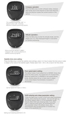 A1 2.0 inch Car GPS HUD Head Up Display Vehicle-mounted Security System, Support Speed & Real Time & Altitude & Over Speed Alarm & Compass & MPH & Auto Sleeping & KM & Satellite Signal