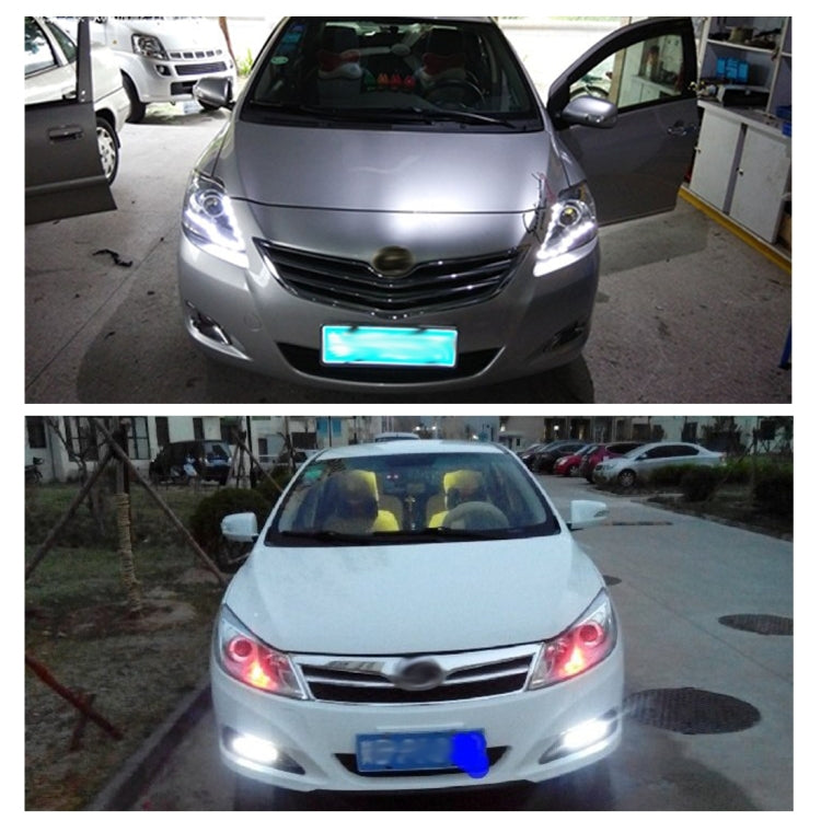 2 PCS High Power Car White Light 6 SMD 5050 LED Daytime Running Light for Cars — view 5