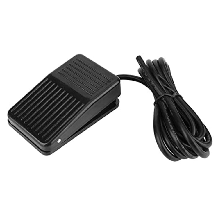 TFS-01 AC 250V 10A Anti-slip Plastic Case Foot Control Pedal Switch, Cable Length: 1m