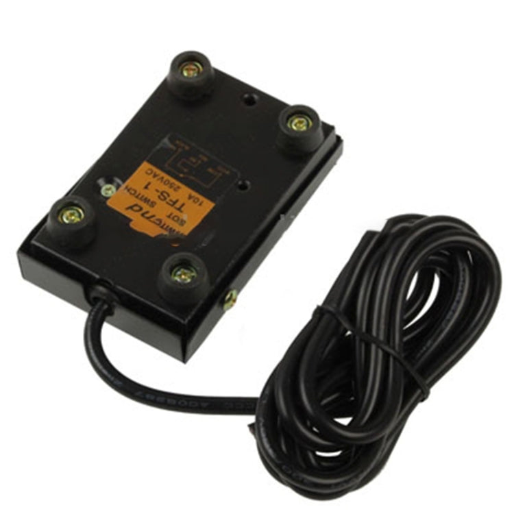 TFS-1 AC 250V 10A Anti-slip Plastic Case Foot Control Pedal Switch, Cable Length: 1m