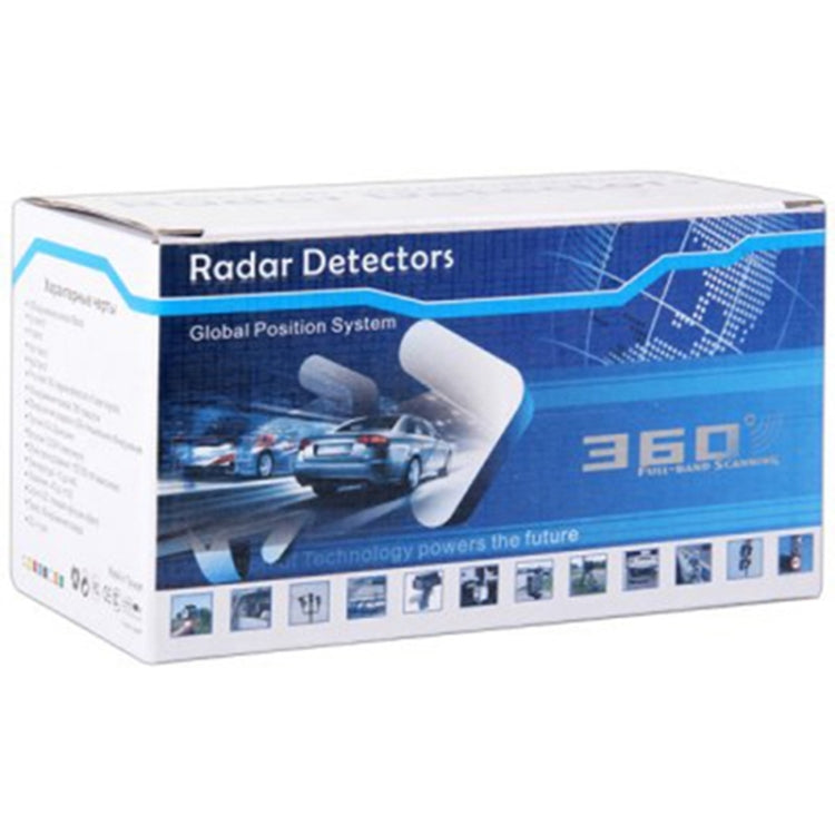 V7 Car Anti-Police Radar Detector 360 Protection Defense Laser Detection, Built-in Russian & English Voice Broadcast