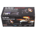 2 PCS 2.5 inch 10W 900LM White + Yellow Light 6500K Waterproof LED Eagle Eye Light for Vehicles, DC 12V, Cable Length: 20cm