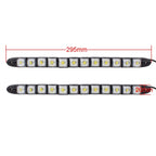 2 PCS 6W 12 LED SMD 5050 Flexible Snake LED Car Daytime Running Lights, DC 12V